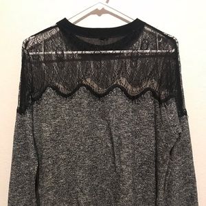 *SOLD* Fate Lace Sweater